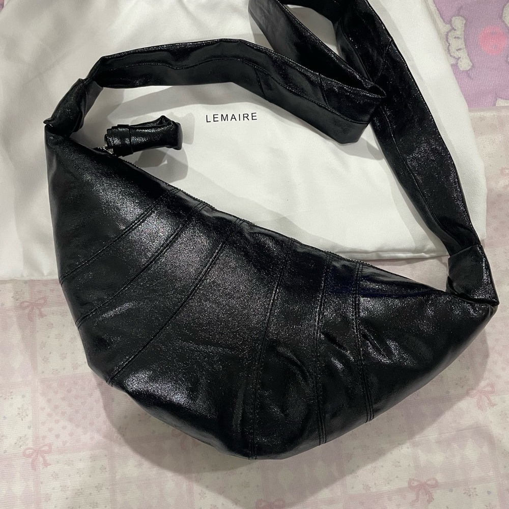 Lemaire Black Crescent Shoulder Bag